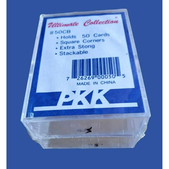 4x 2-Piece Card Box 200-Count Slide - Clear Acrylic Deck Storage